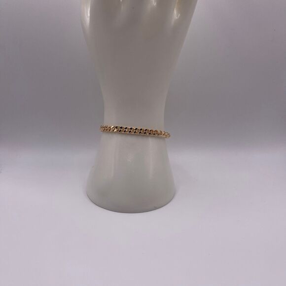 Saks Fifth Avenue Women's Dainty Layered Gold Tone Cuban Chain Bracelet - Picture 4 of 10